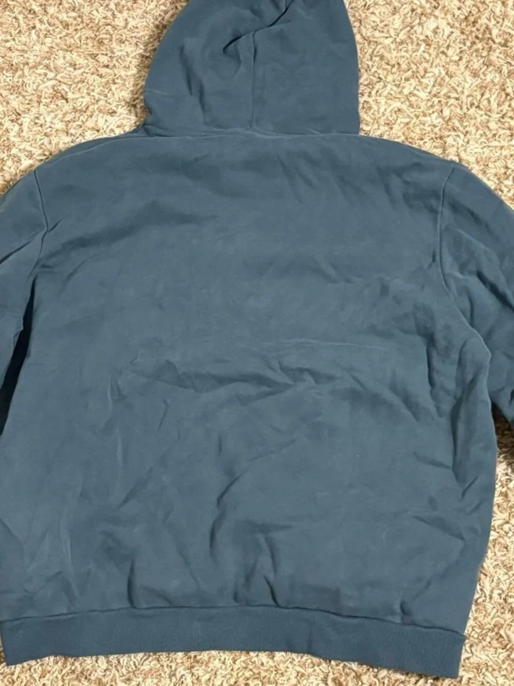 Puma Blue Gray Hoodie Mens XXL Embroidered Logo Fleece Pullover
